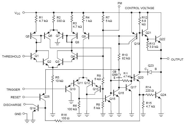 Schema elettrico ne555