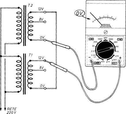Schema elettrico inversione di fase