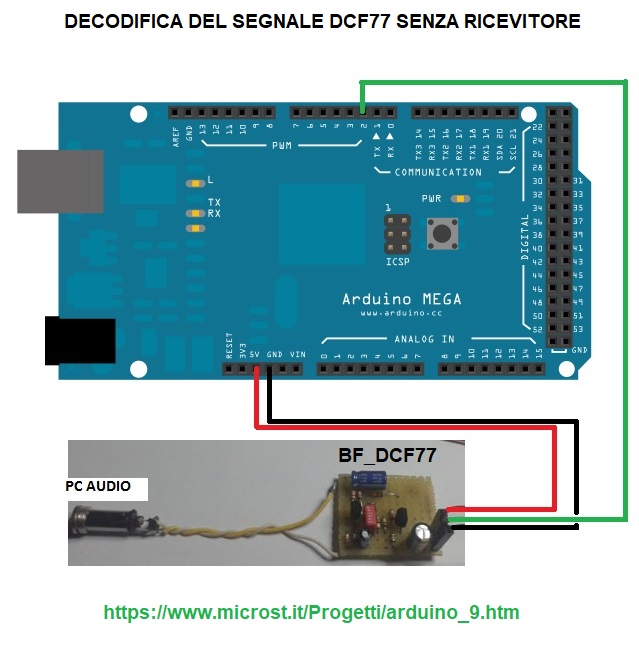 microst.it  DCF77 decodificatore con Arduino