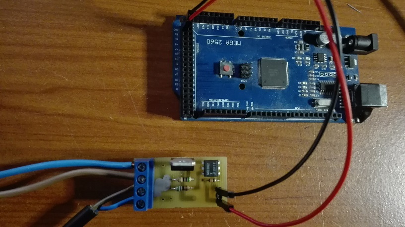 Collegamenti del MST_K17 e Arduino mega 2560