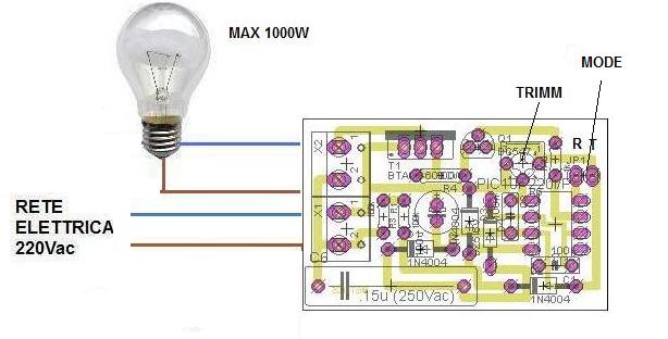 collegamenti elettrici per il MST_K33