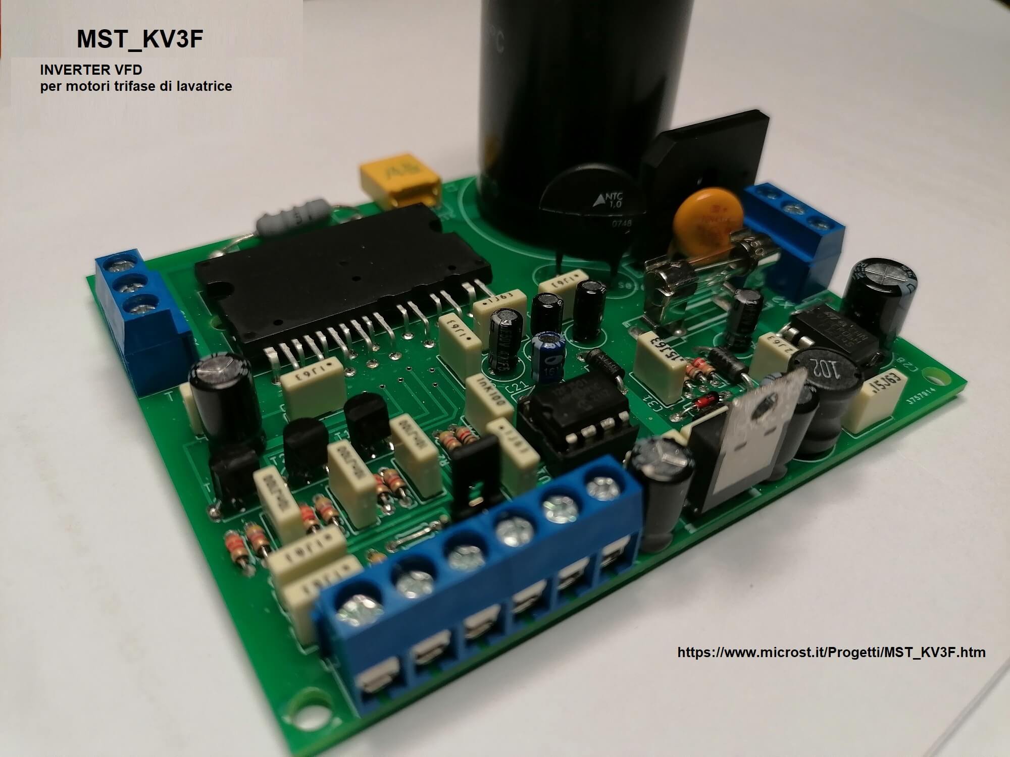 MST_KV3F - INVERTED VFD PER MOTORI TRIFASE PER LAVATRICI - INTRODUZIONE