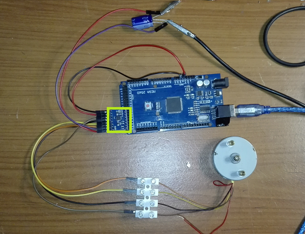 Foto stepper driver completo di collegamenti