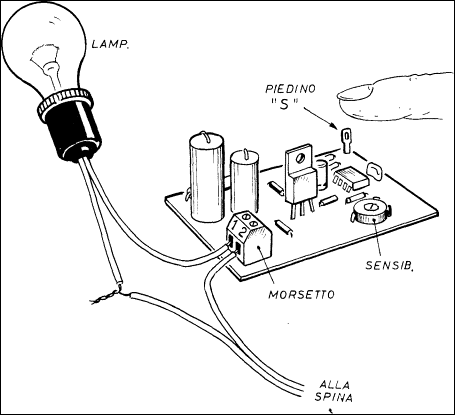 VARIATORE DI LUMINOSITA' A SFIORAMENTO - TOUCH LIGHT DIMMER