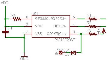 sezione micro del circuito dell'attuatore