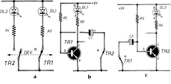 possibili stati elettrici del multivibratore astabile